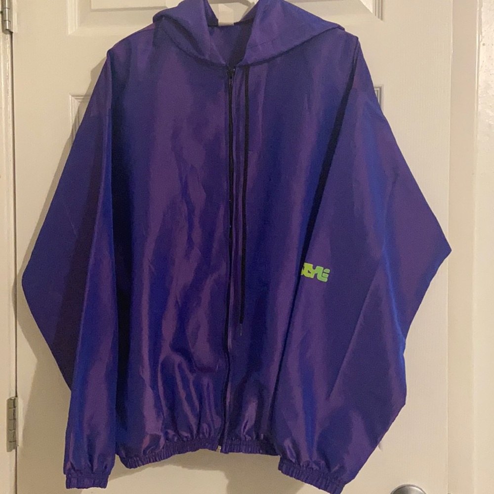 Men’s purple windbreaker oversized